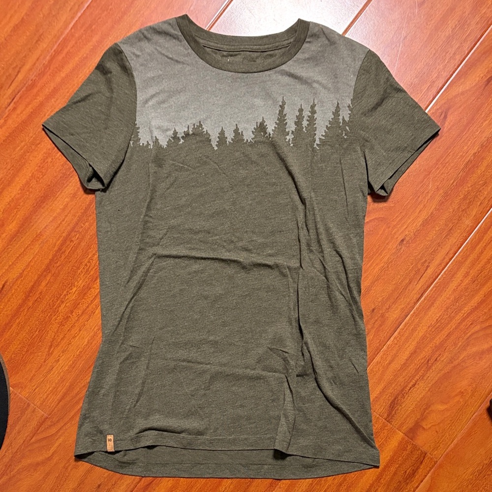 tentree Olive Green Forest Tee